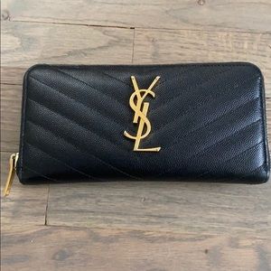 YSL Zip-Around Wallet